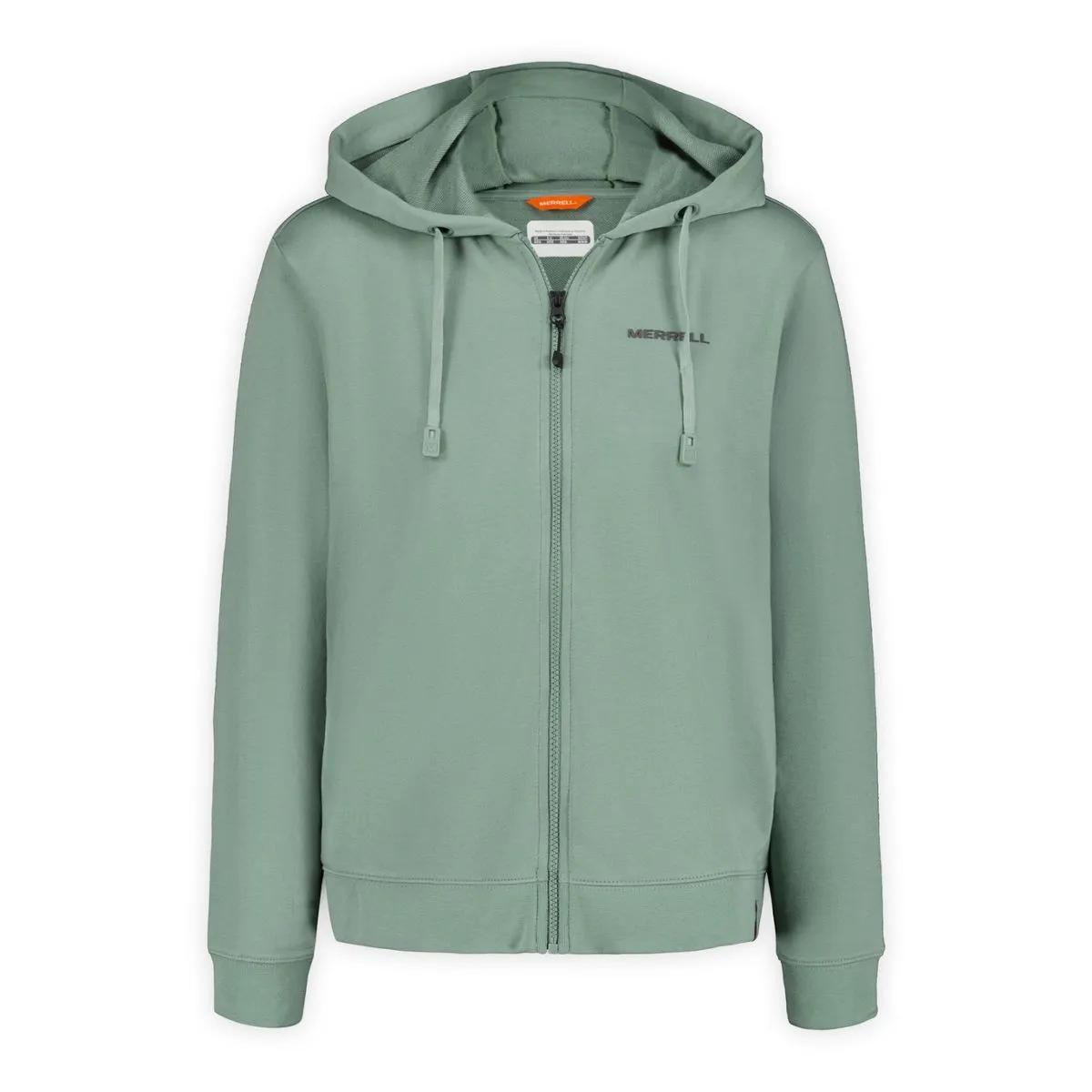 Farah Semi Cropped Full Zip Hoody, Iceberg Green, dynamic 1