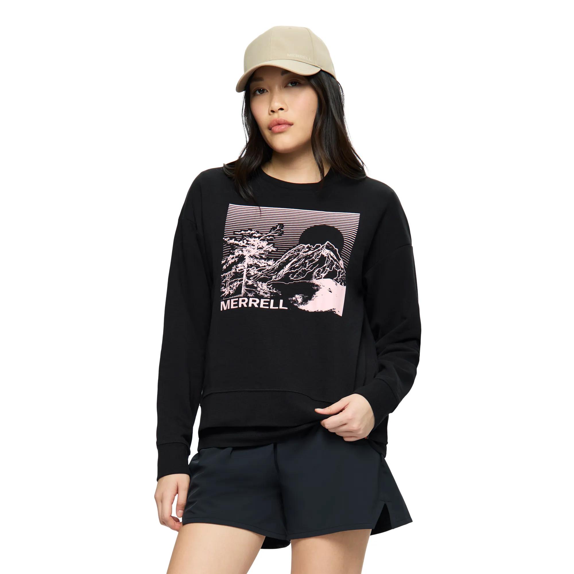 Serenity Graphic Crew, Black, dynamic 1