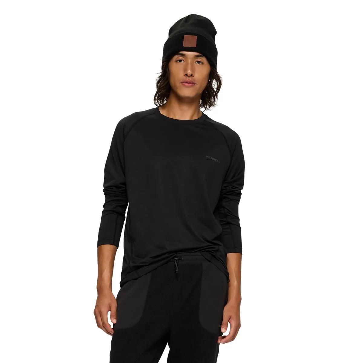 Tech Long Sleeve Tee, Black, dynamic 1