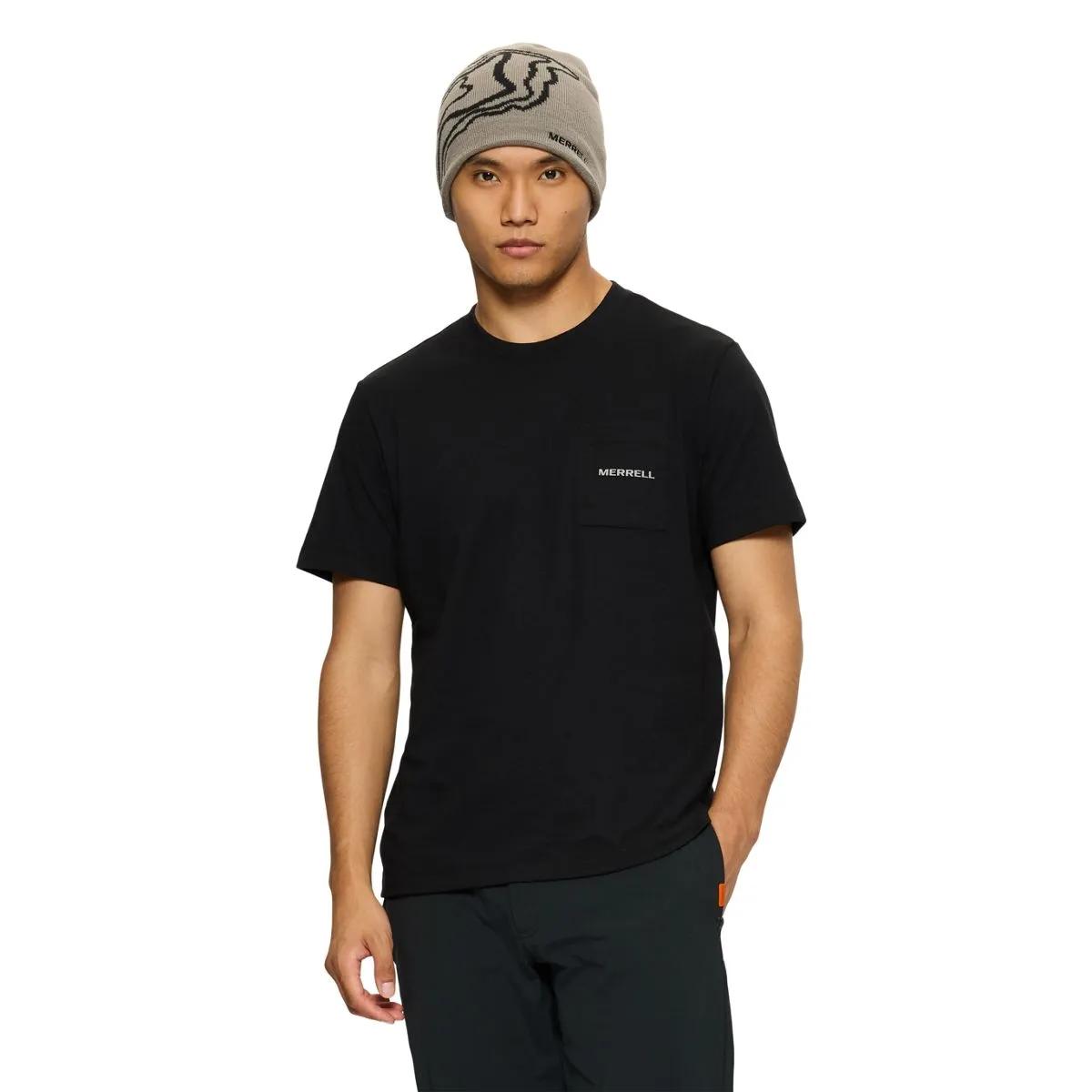 Relaxed Cotton Short Sleeve Tee, Black, dynamic 1