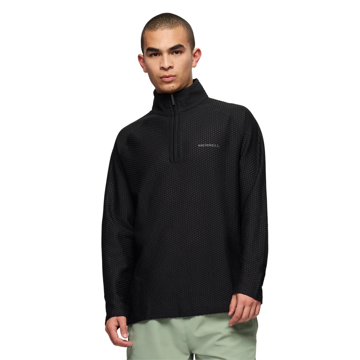 Teebo Quarter Zip, Black, dynamic 1