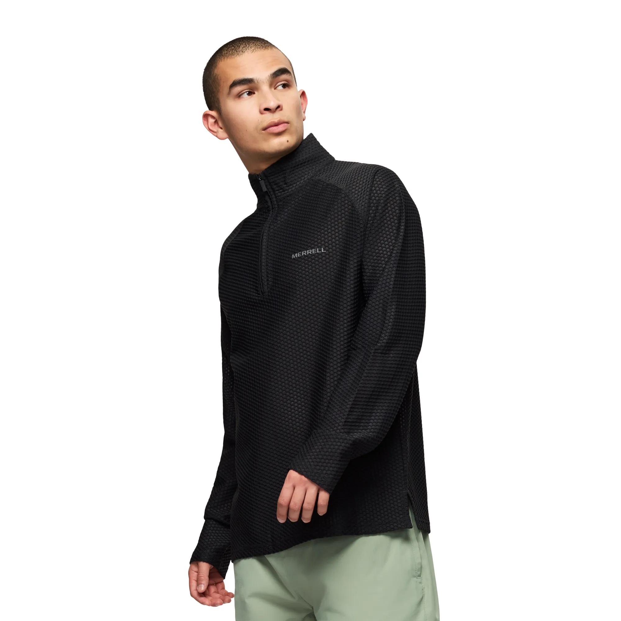 Teebo Quarter Zip Mid Layer, Black, dynamic 4
