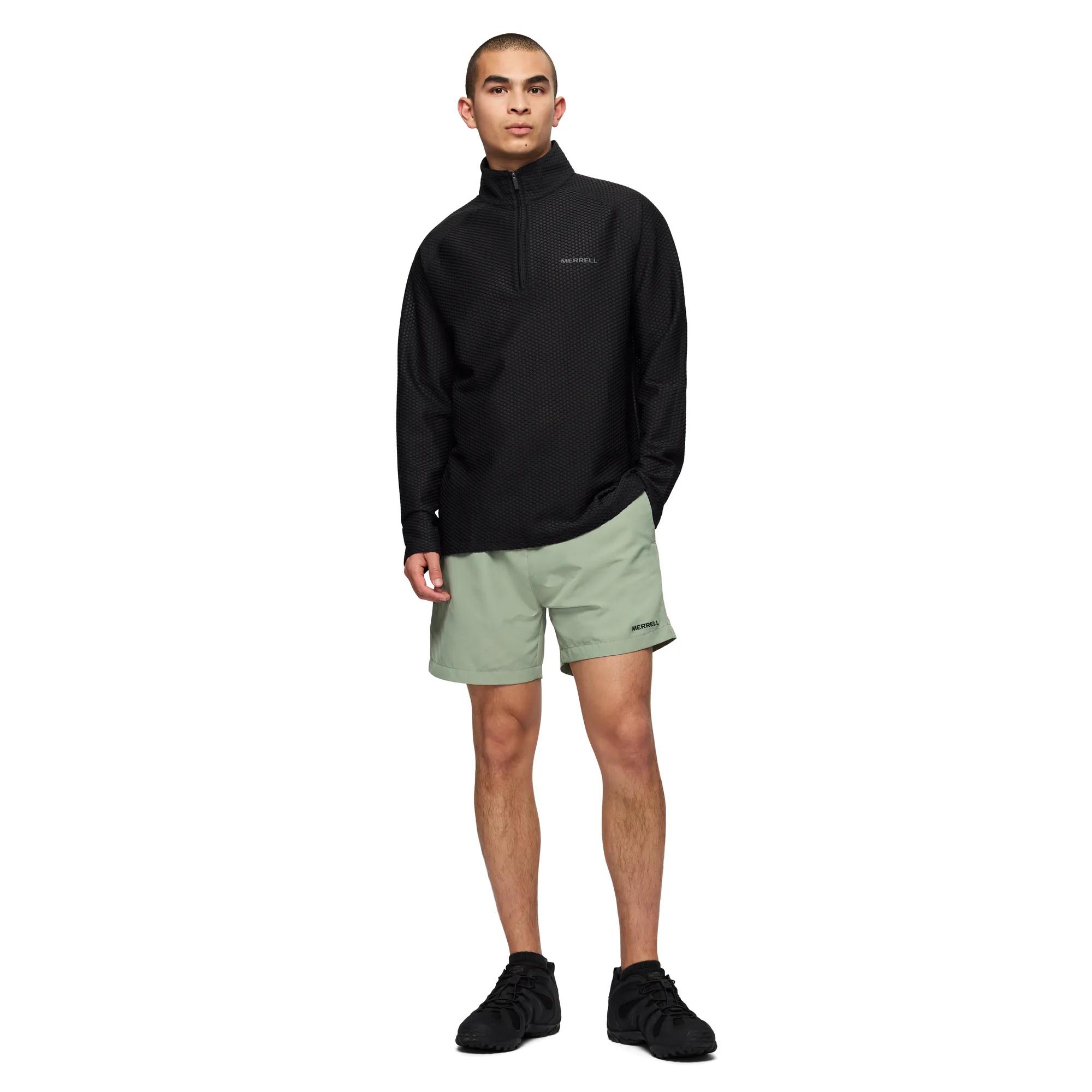 Teebo Quarter Zip Mid Layer, Black, dynamic 2