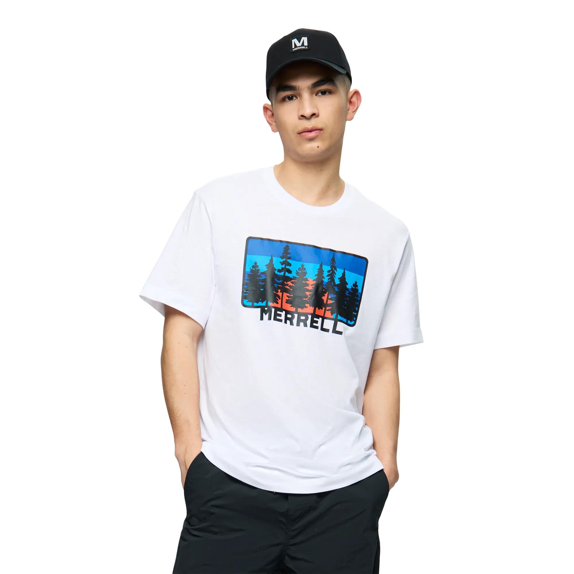 Forest Line Graphic Tee, White, dynamic 2