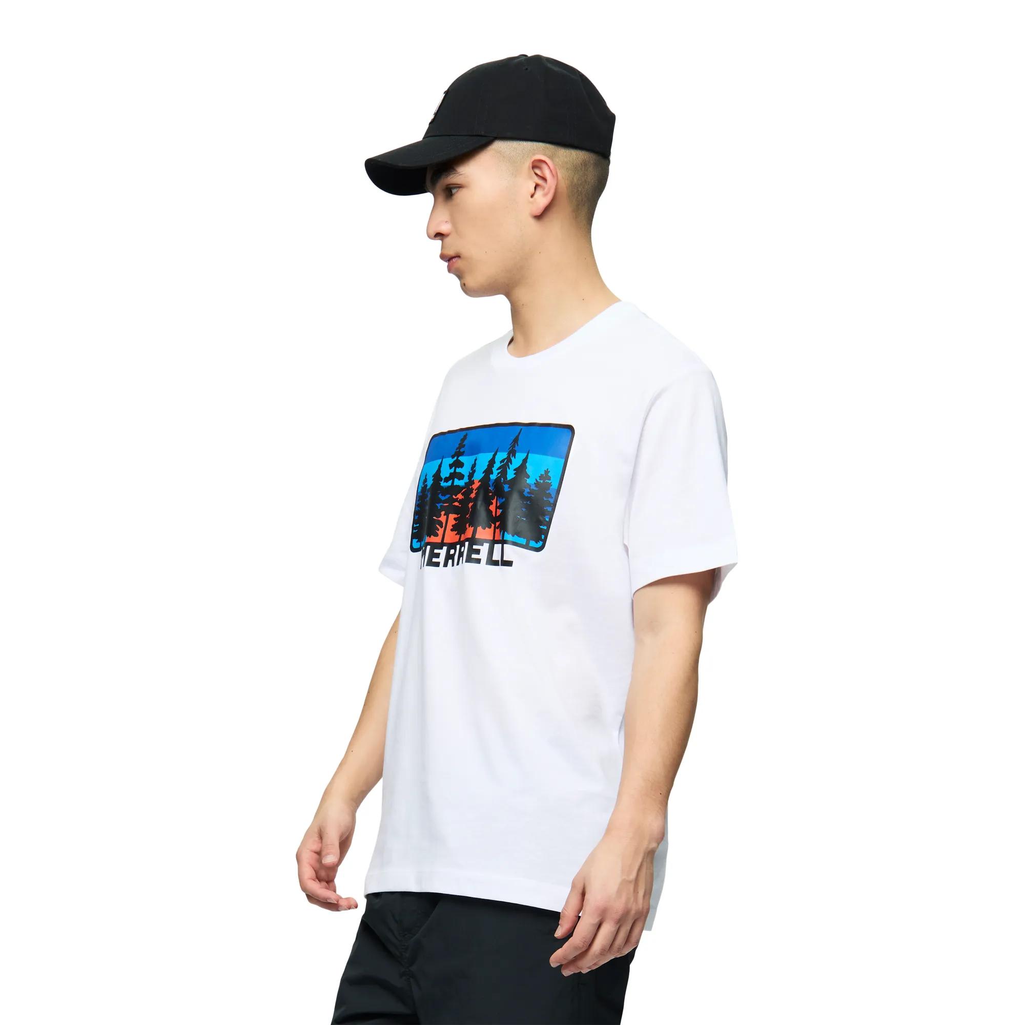 Forest Line Graphic Tee, White, dynamic 4