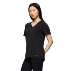 Viva V-Neck Tencel Tee, Black, dynamic 4