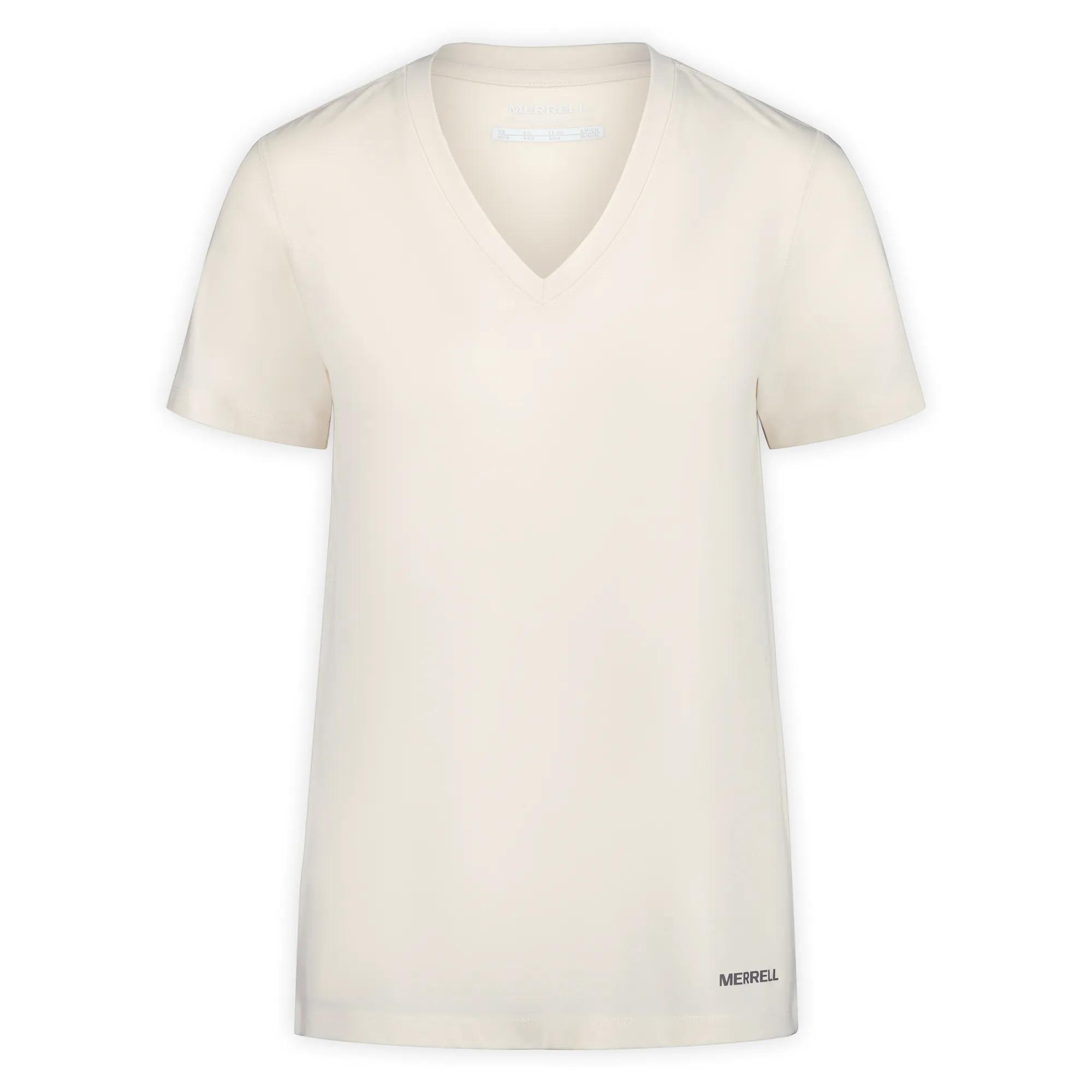 Viva Tencel V-Neck Tee, Whitecap Grey, dynamic 6