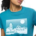 Stripe Landscape Graphic Crew Tee, Colonial Blue, dynamic 5