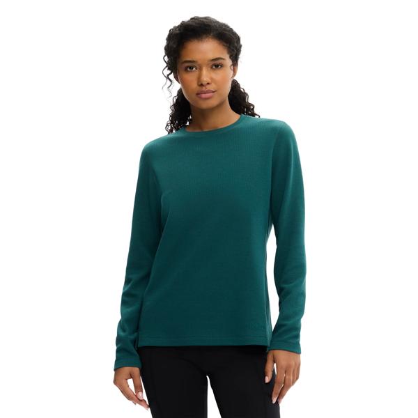 Peakshadow Long Sleeve Waffle Tee, Batik, dynamic