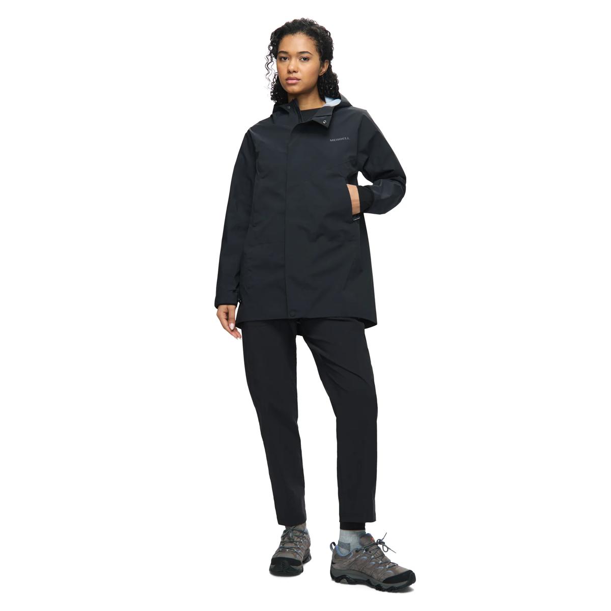 Sadia Seam-Sealed Raincoat, Black, dynamic 1