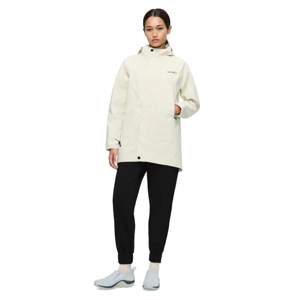 Sadia Seam-Sealed Raincoat, Seed Pearl, dynamic