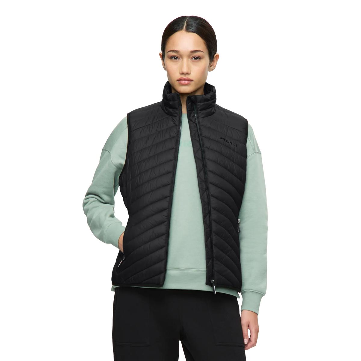Highridge Lightweight Puffer Vest, Black, dynamic 1