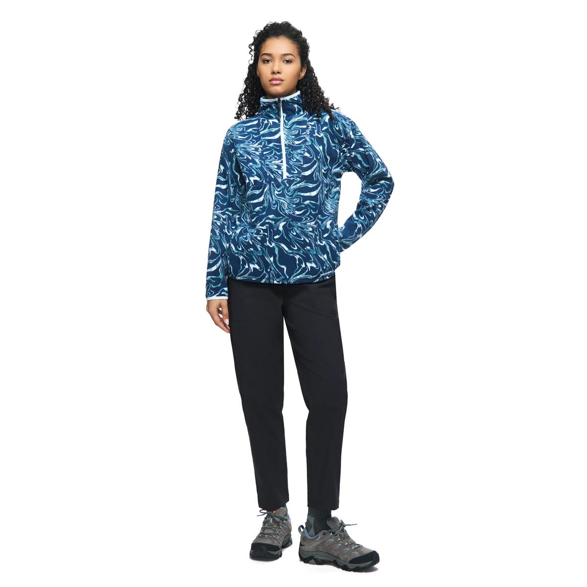 Solace 1/2 Zip, Navy Night, dynamic 1