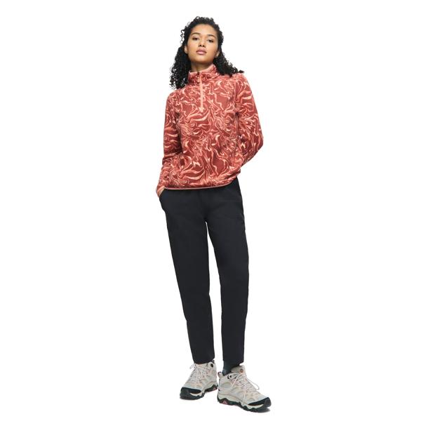 Mossrock Quarter Zip Polar Fleece, Red Ochre, dynamic