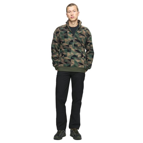 Highspire Quarter Zip Sherpa, Dark Moss, dynamic