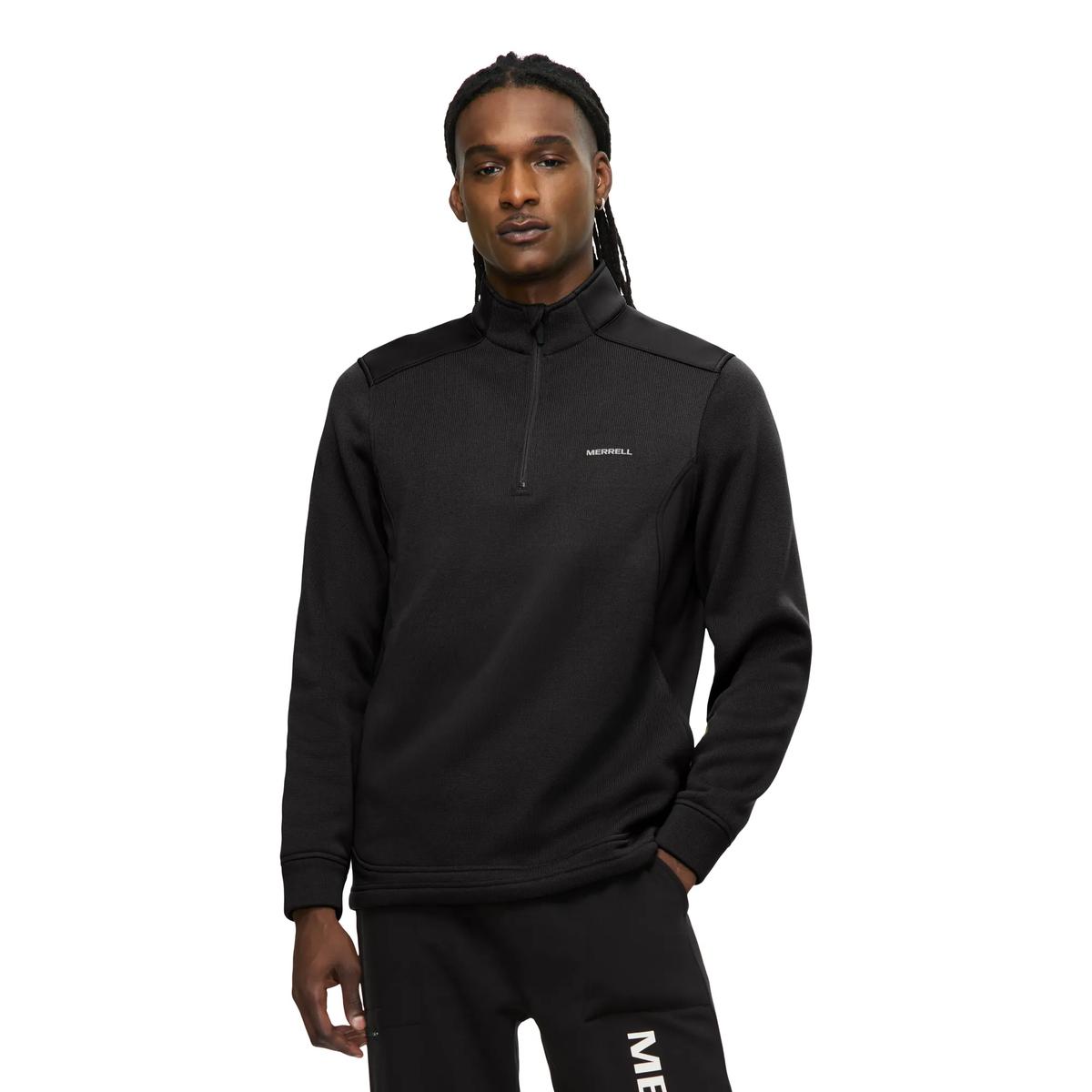 Bluff 1/4 Zip, Black, dynamic 1