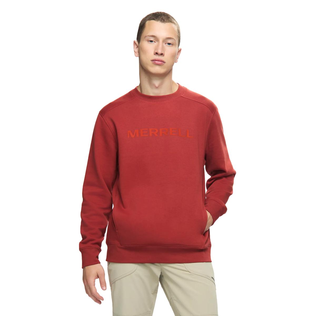 Wolfhollow Graphic Crew Sweatshirt, Ember, dynamic 1