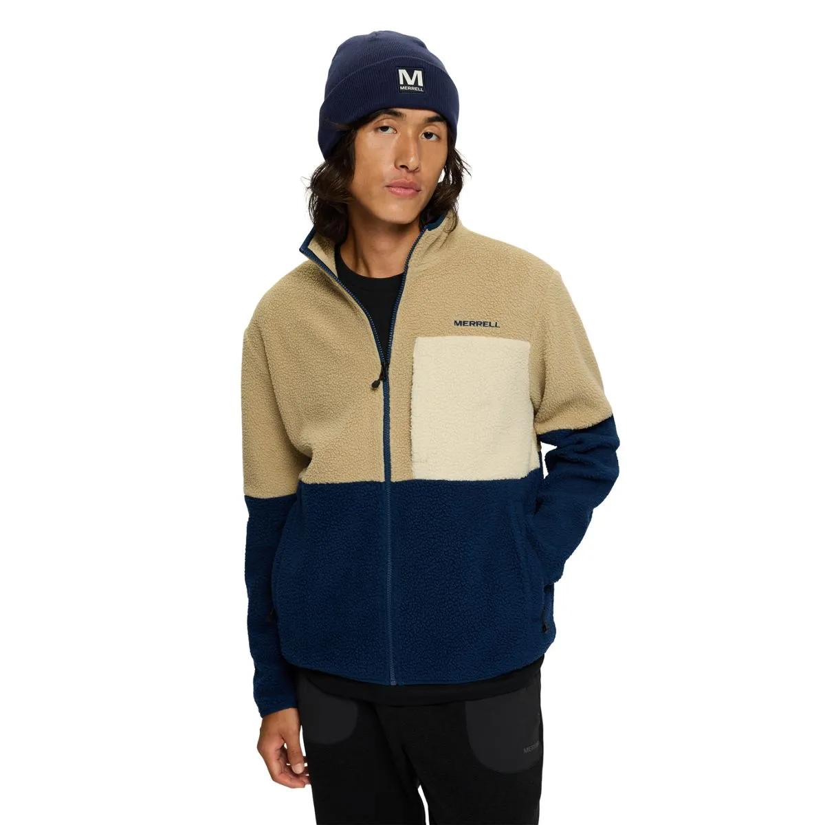 Tengu Sherpa Jacket, Mountain/Navy Night, dynamic 1