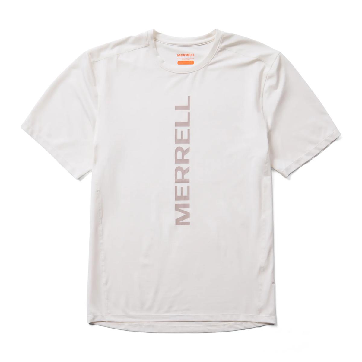 Trail Run Short Sleeve Tee, Chalk, dynamic 1