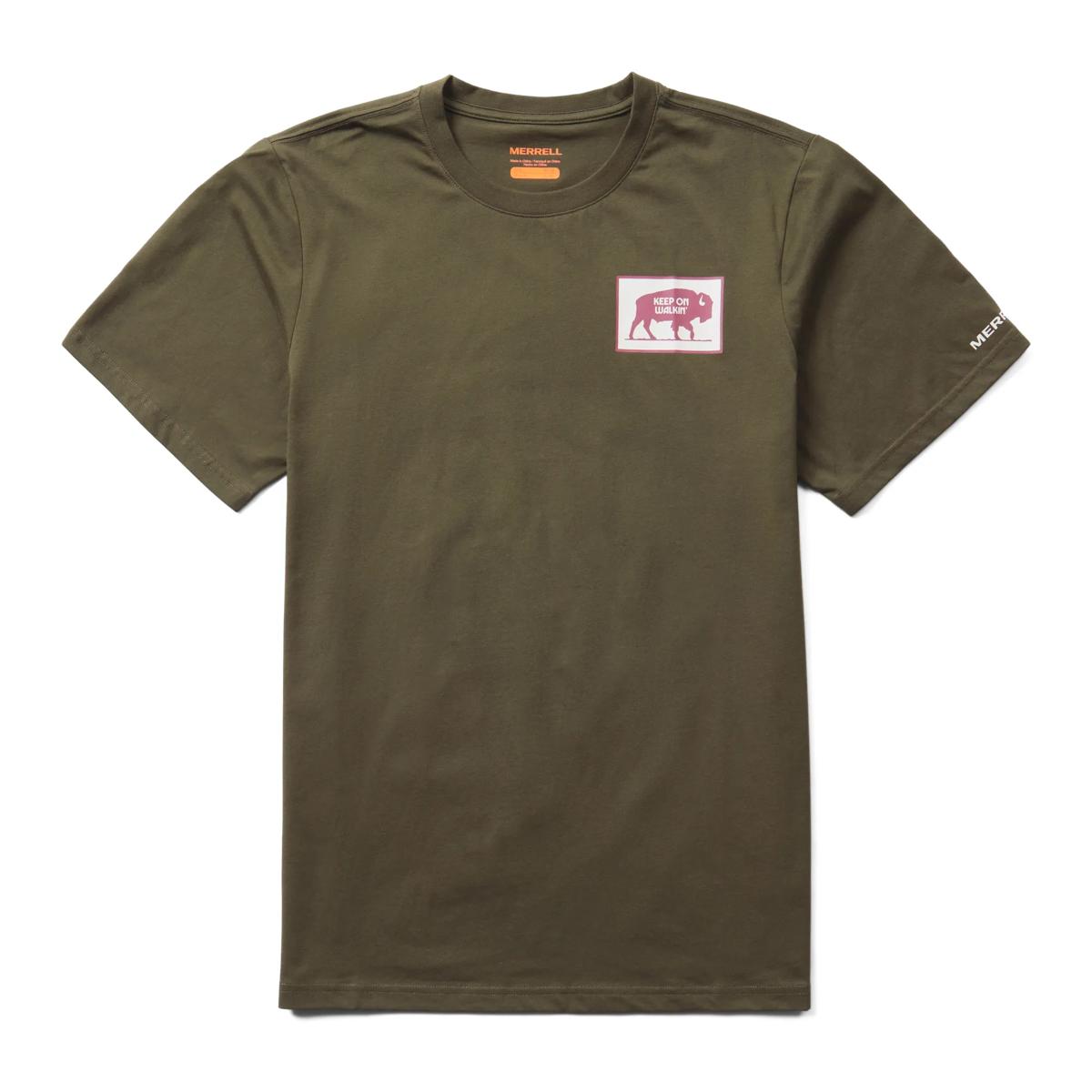 Patches Tee, Dark Moss Heather, dynamic 1