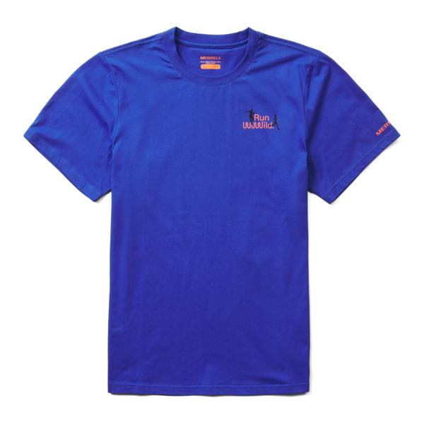Run Wild Tee, Sapphire, dynamic