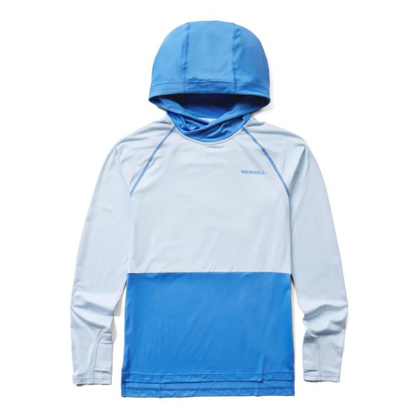 UPF Pullover Hoody, Azul, dynamic