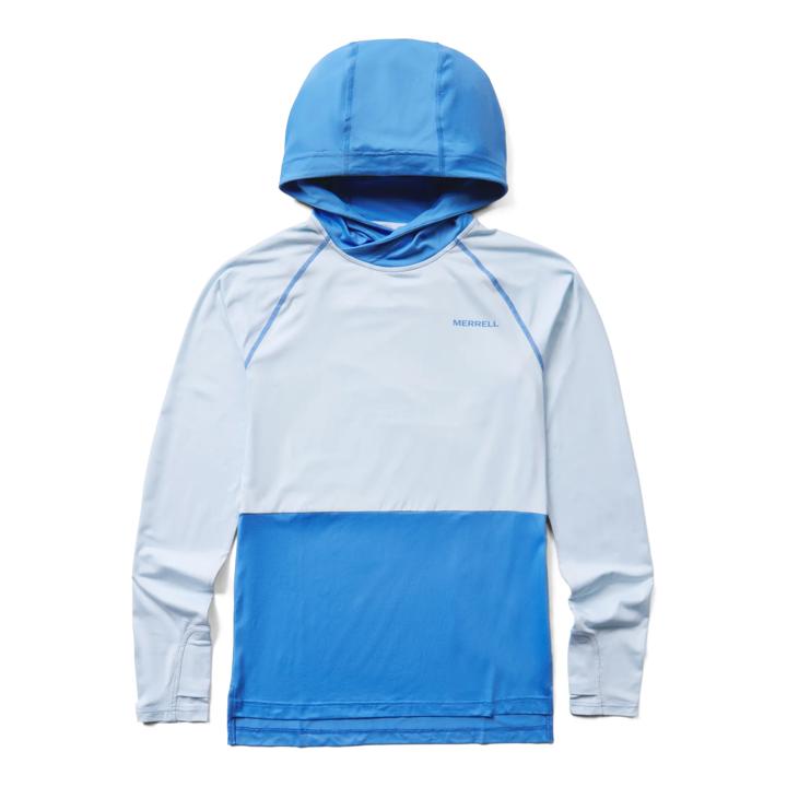 UPF Pullover Hoody, Azul, dynamic