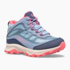 Moab Speed Mid Waterproof, Dusty Blue/Coral, dynamic 1