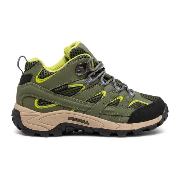 Moab 2 Mid Waterproof Boot, Green/Lime, dynamic
