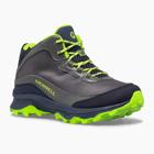 Moab Speed Mid Waterproof, Navy/Grey/Lime, dynamic 2
