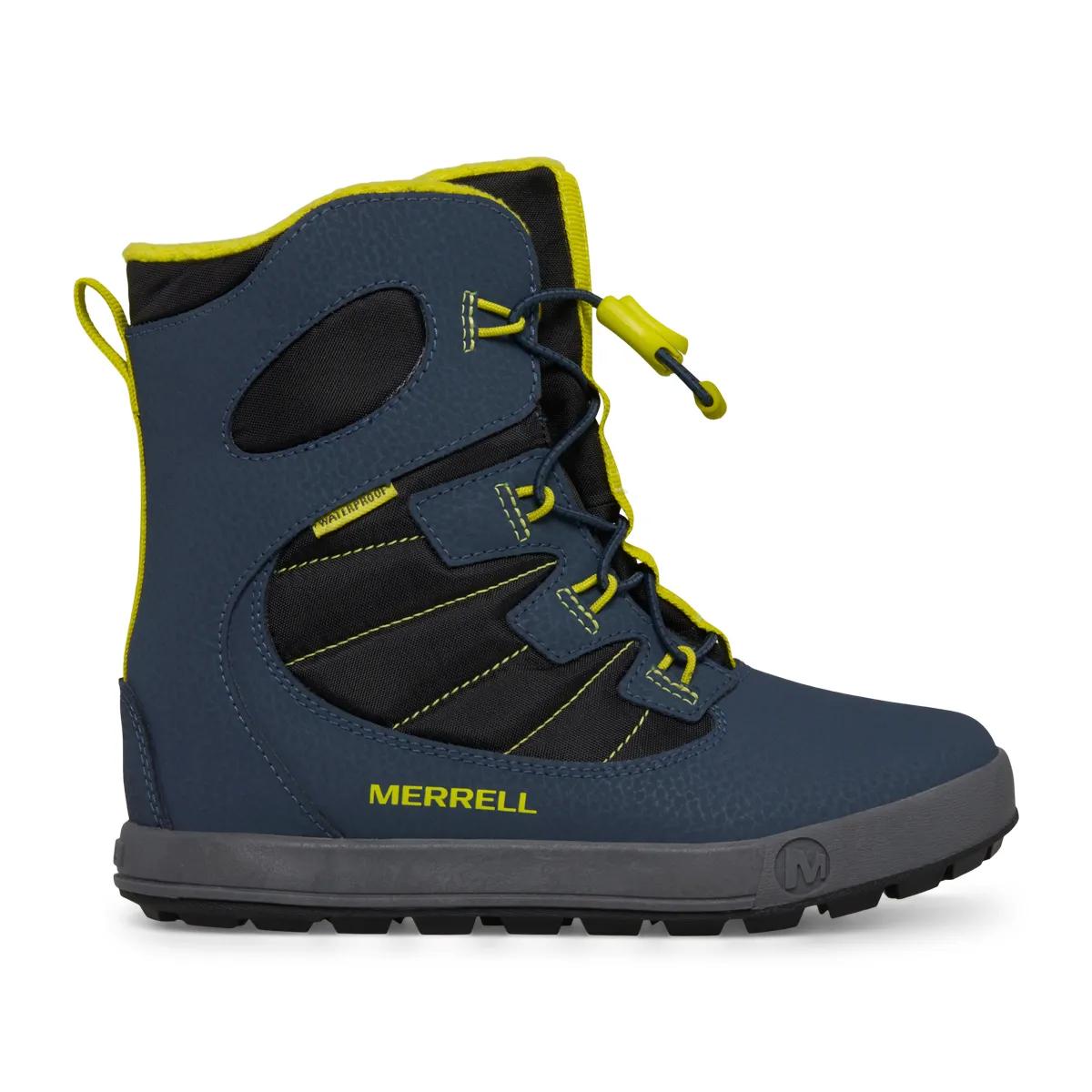 Snow Bank 4.0 Waterproof Boot, Navy/Lime, dynamic 1