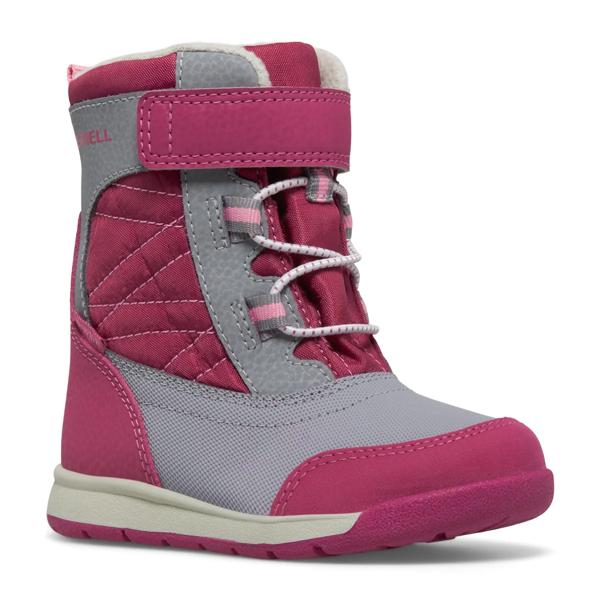 Snow Storm 2.0 Jr Waterproof Boot, Grey/Berry, dynamic