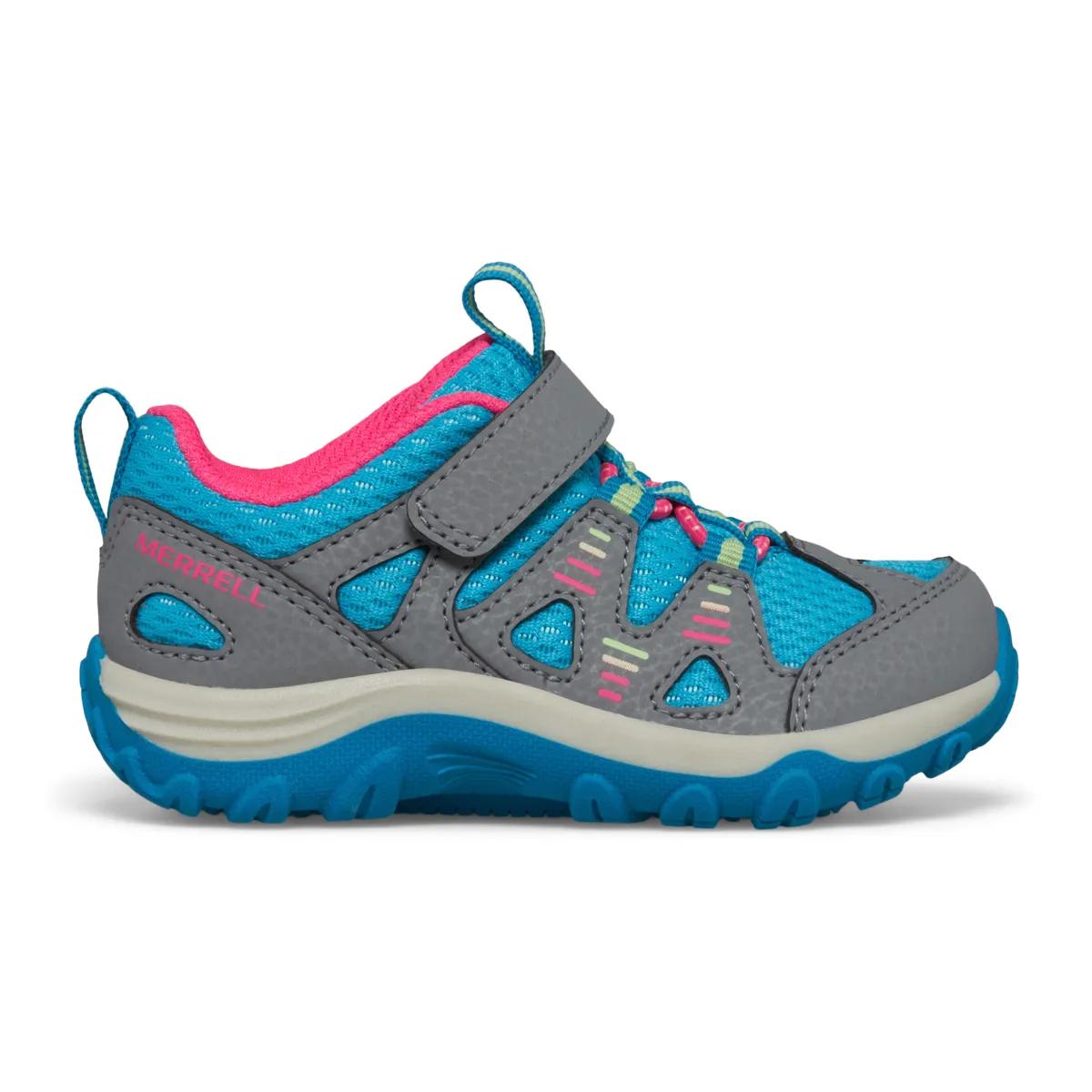 Trail Chaser 2 Jr. Shoe, Grey/Turquoise Multi, dynamic 1