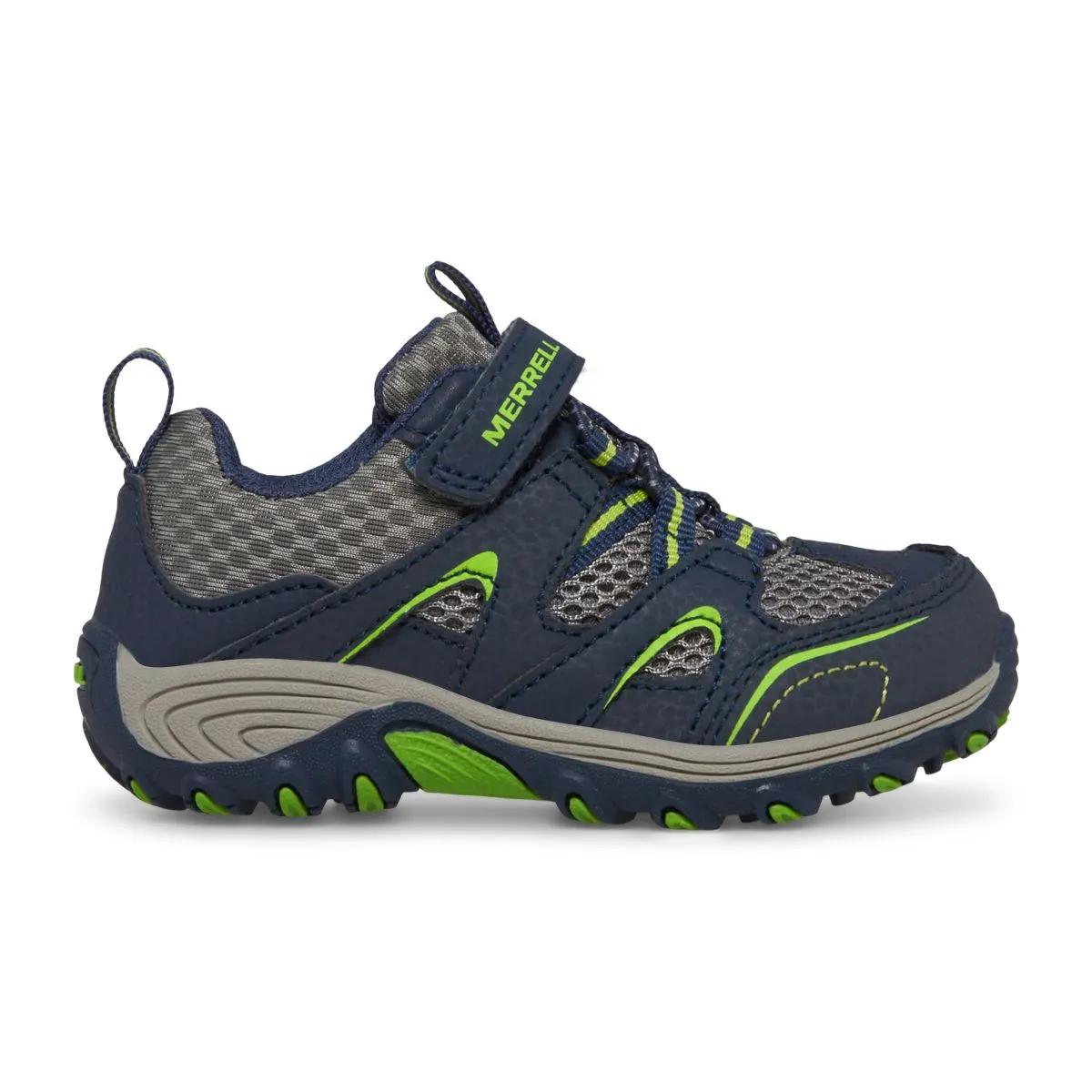Trail Chaser Jr. Shoe, Navy/Green, dynamic 1