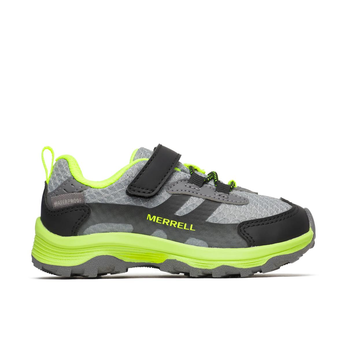 Moab Speed 2 Low A/C  Jr. Waterproof, Grey/Black/Citron, dynamic 1