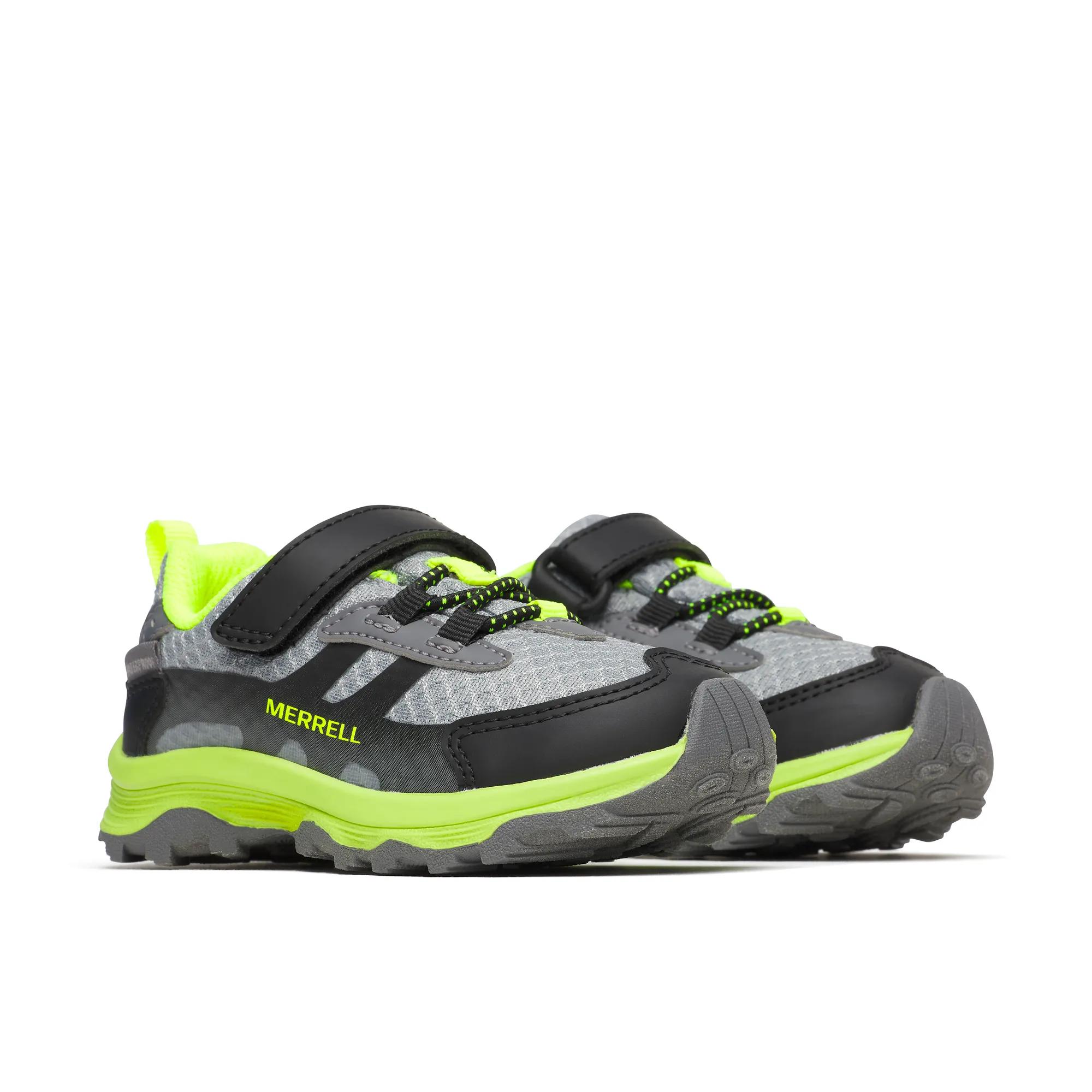 Moab Speed 2 Low A/C  Jr. Waterproof, Grey/Black/Citron, dynamic 2