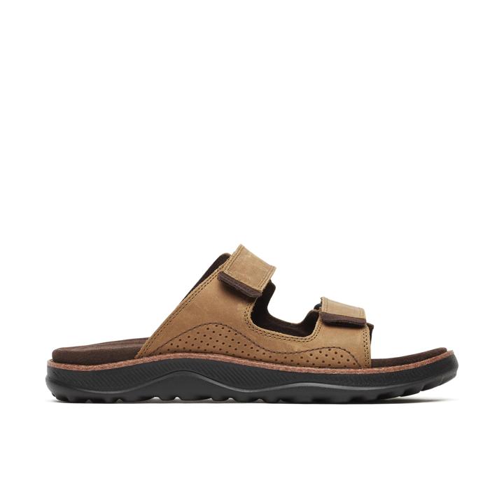 Cove Leather Slide, Coffee, dynamic