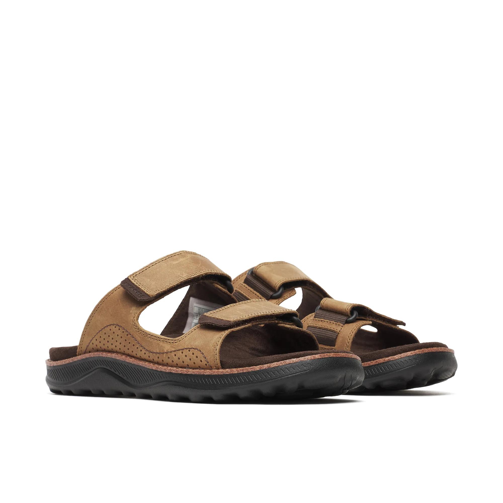 Cove Leather Slide, Coffee, dynamic 2