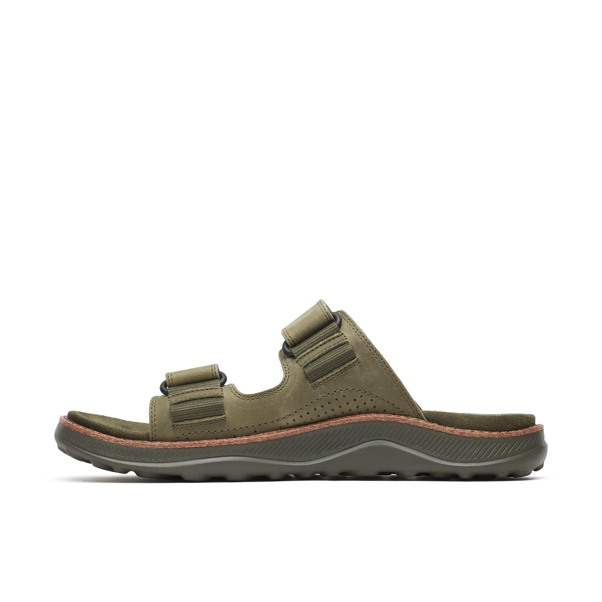 Cove Leather Slide, Dark Moss, dynamic 5
