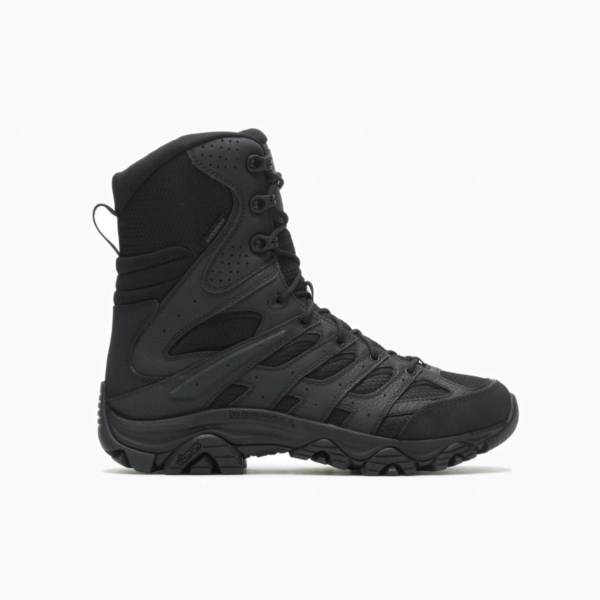 Moab 3 8" Tactical Zip Waterproof Wide Width, Black, dynamic 1
