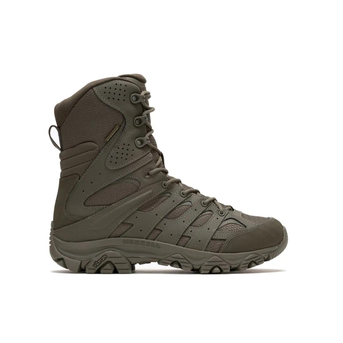Moab 3 8" Tactical Zip Waterproof Boot, Dark Olive, dynamic 1