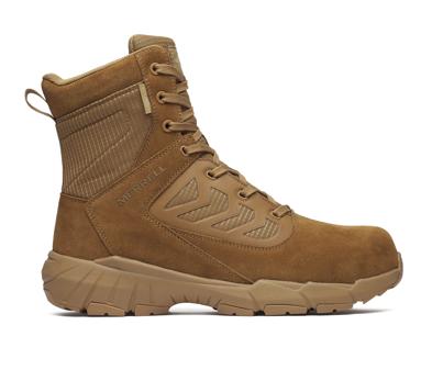 Merrell Fullbench 8" Tactical Zip Waterproof Carbon Fiber Boot, Coyote