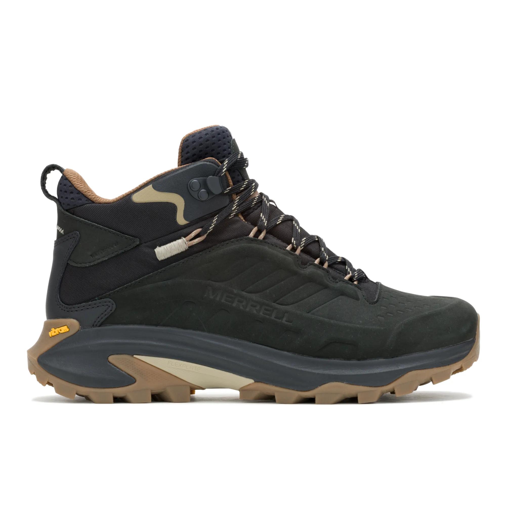Merrell - Moab Speed 2 Leather Mid Waterproof In Black Size 10.5 M