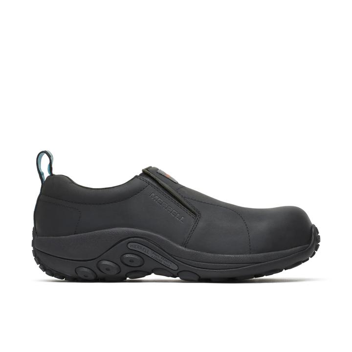 Jungle Moc Leather Comp Toe Work Shoe, Black, dynamic