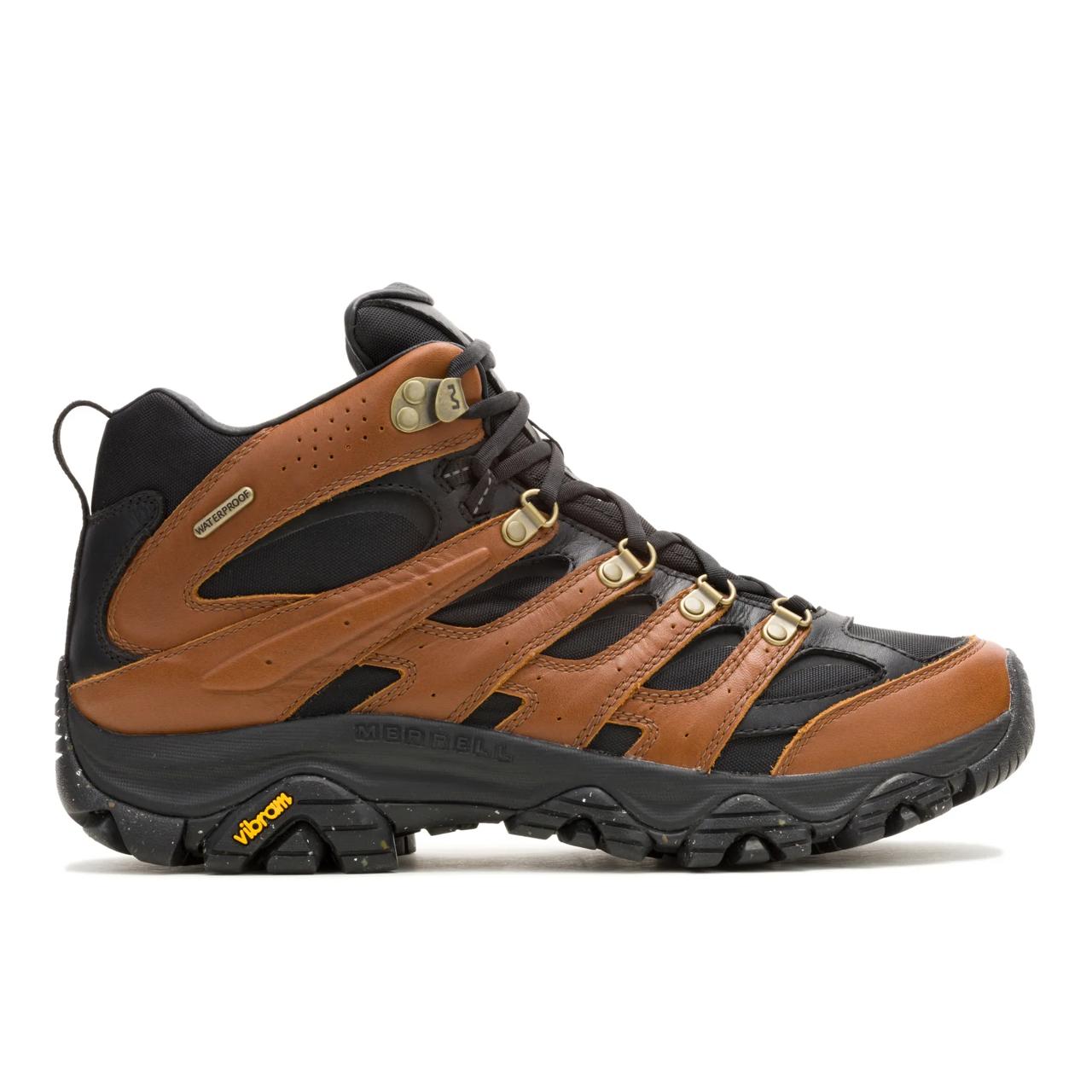 Men - Moab 3 Luxe Leather Mid Waterproof - Boots | Merrell