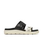 Fleur Leather Slide, Black/Stucco, dynamic 1