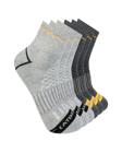 Advanced Half Cushion Crew Socks 6-Pack, Light Heather Grey, dynamic 1