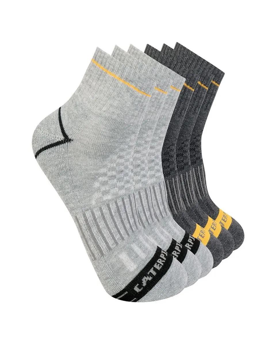 Advanced Half Cushion Crew Socks 6-Pack, Light Heather Grey, dynamic 1