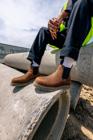 Reclaimer Wedge Chelsea Waterproof Steel Toe Work Boot, Dark Brown, dynamic 2