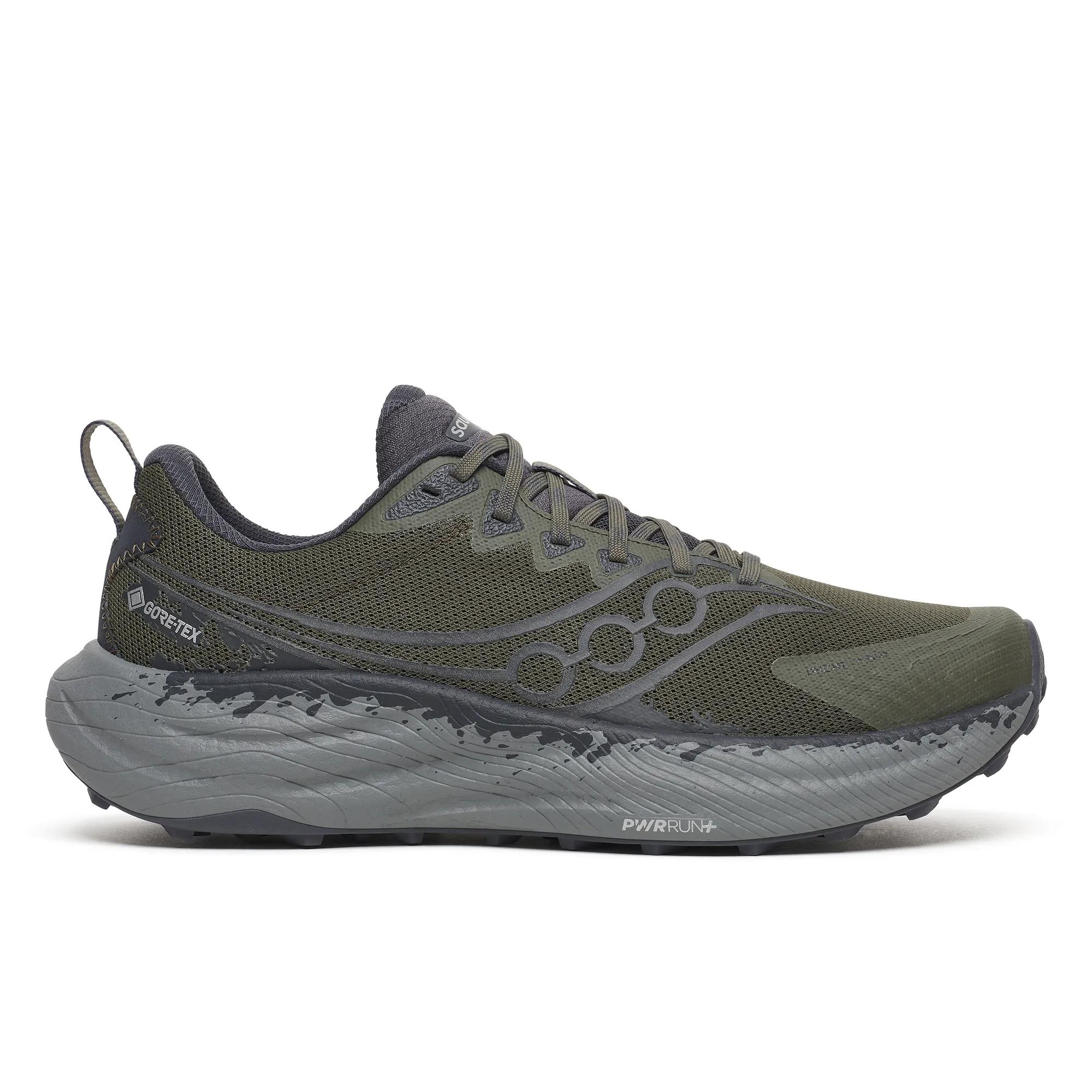 Saucony | Men's Ride TR3 GTX Trail Running Shoes, Fatigue Ebony, Size 12